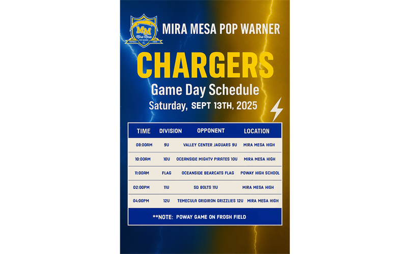 WK 4 Schedule