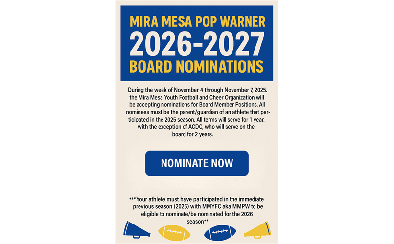BOARD NOMINATIONS - OPEN NOW