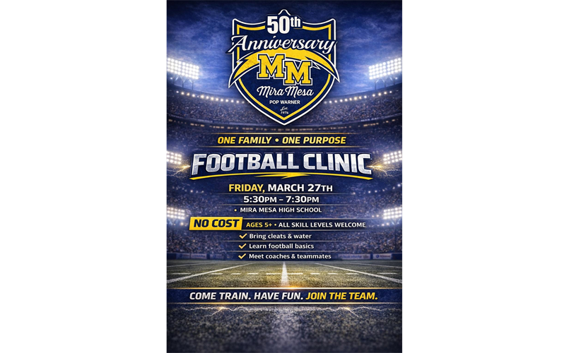 MIRA MESA CHARGERS FOOTBALL CLINIC