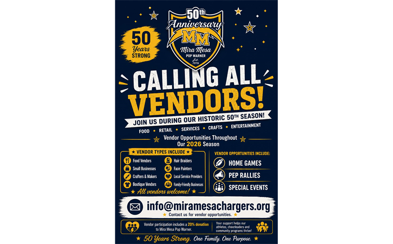 CALLING ALL VENDORS!